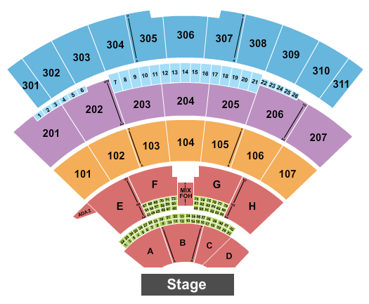 Jones Beach Theater Jones Beach Seating Chart
